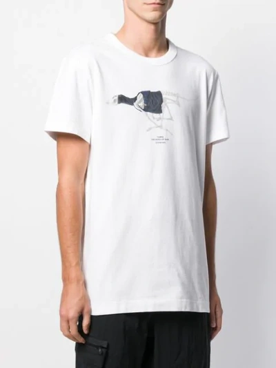 Shop G-star Raw Research Skeleton Print T-shirt In Bianco