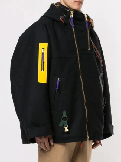 KOLOR 对比贴花夹克 - 黑色