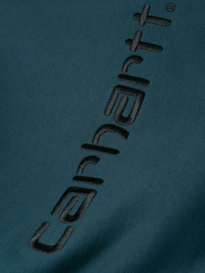 Shop Carhartt Logo Embroidery Sweatshirt In Blue
