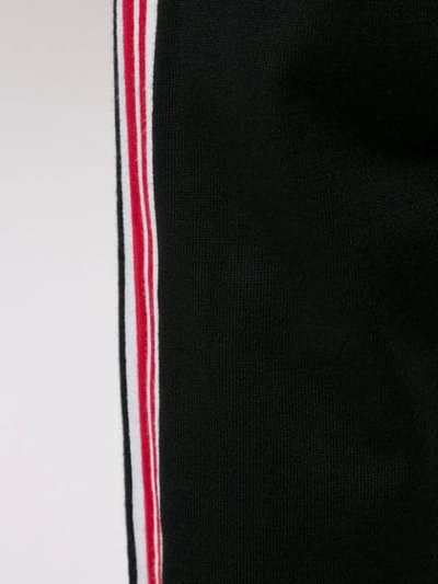 Shop Gcds Stripe Detail Logo Track Pants In Black