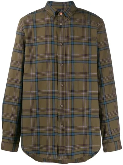 Shop Ps By Paul Smith Long-sleeve Check Shirt In Green