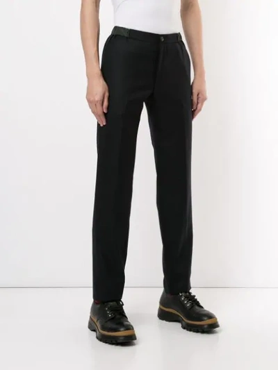 Shop Kolor Wool Blend Trousers In Black