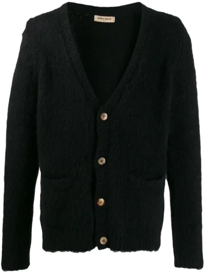 Shop Al Duca D'aosta Knitted Cardigan In Black