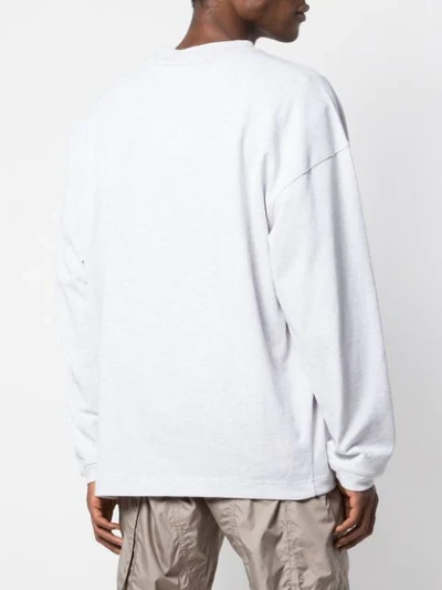 Shop Alexander Wang 'chynatown' Crew-neck Sweatshirt In Grey