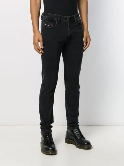 Shop Diesel Slim-fit Long Jeans In Black