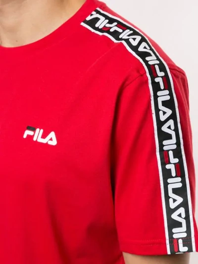 Shop Fila Logo Tape T In Red