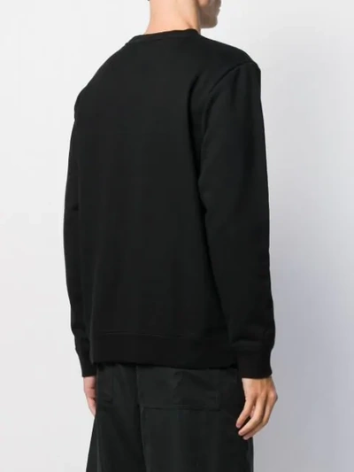 Shop White Mountaineering Logo Jersey Sweatshirt In Black