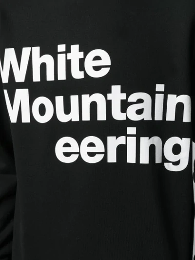 Shop White Mountaineering Logo Jersey Sweatshirt In Black