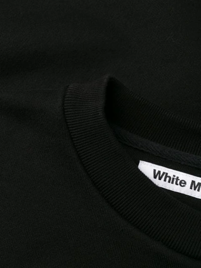 Shop White Mountaineering Logo Jersey Sweatshirt In Black