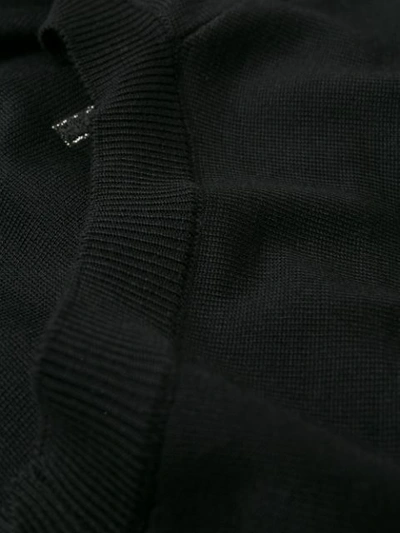 Shop Roberto Cavalli Glitter Logo Jumper In Black