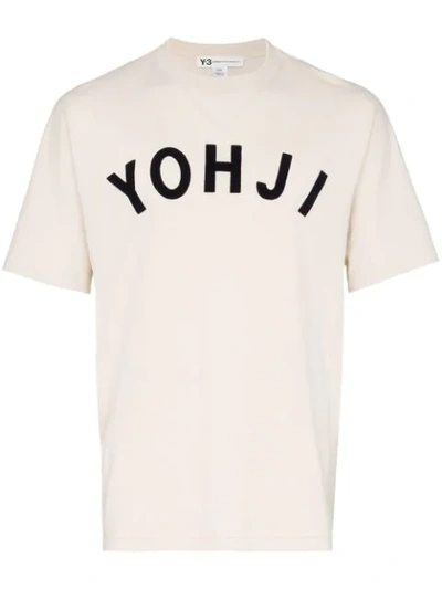 Shop Y-3 Yohji T-shirt - Neutrals