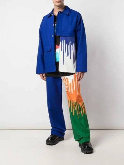 WALTER VAN BEIRENDONCK WORK DRIP JACKET 