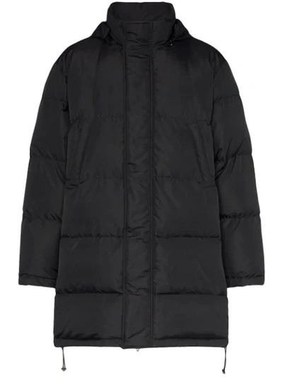 Shop Moschino Couture! Logo Padded Coat - Schwarz In Black