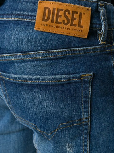 Shop Diesel Jeans Mit Geradem Bein In Blue