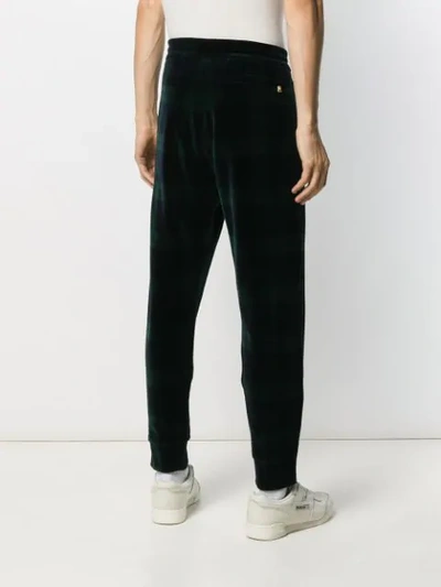 Polo Ralph Lauren Tartan Print Joggers In Green