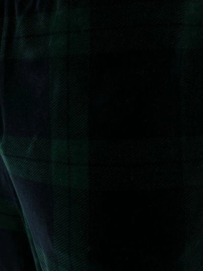 Polo Ralph Lauren Tartan Print Joggers In Green