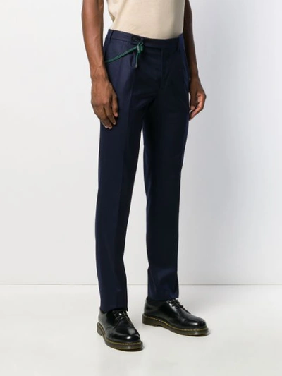 Shop Berwich Raffi Tailored Trousers In Blue