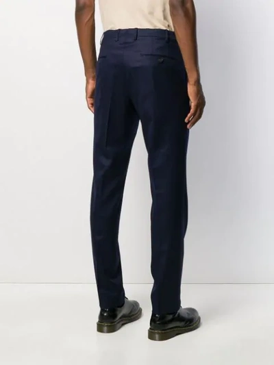 Shop Berwich Raffi Tailored Trousers In Blue