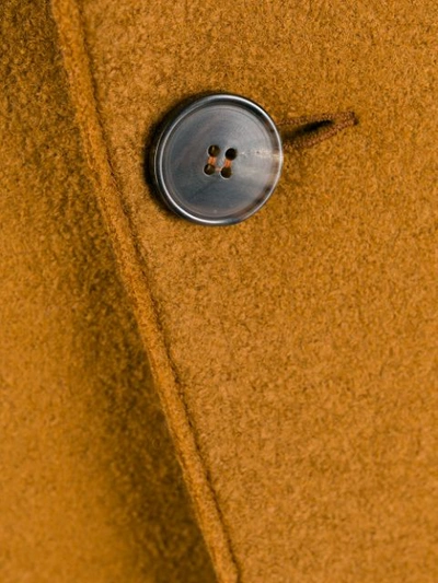 Shop Harris Wharf London Tailored Button-down Coat - Brown