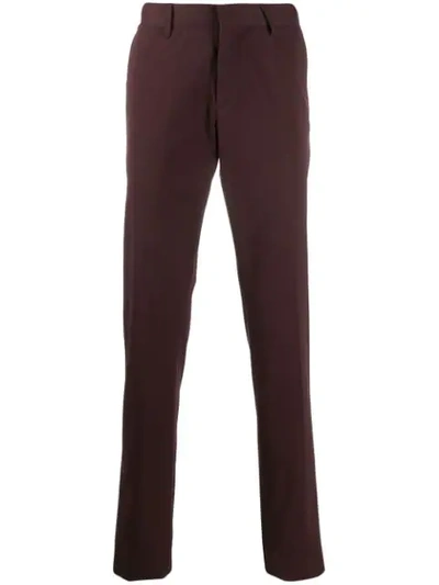 Shop Ermenegildo Zegna Straight Leg Chinos In Brown