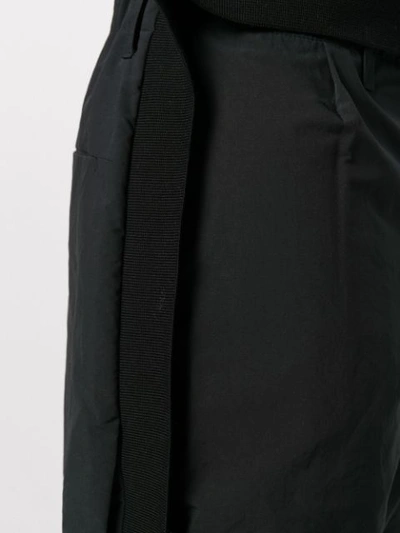 Shop Craig Green Nylon Rib Trousers In Black