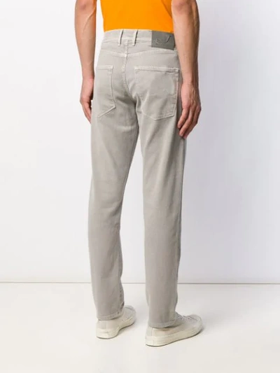 Shop Jacob Cohen Mid-rise Regular Fit Jeans In Grey