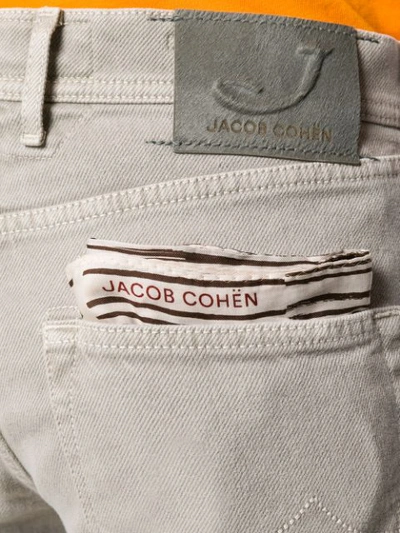 Shop Jacob Cohen Mid-rise Regular Fit Jeans In Grey
