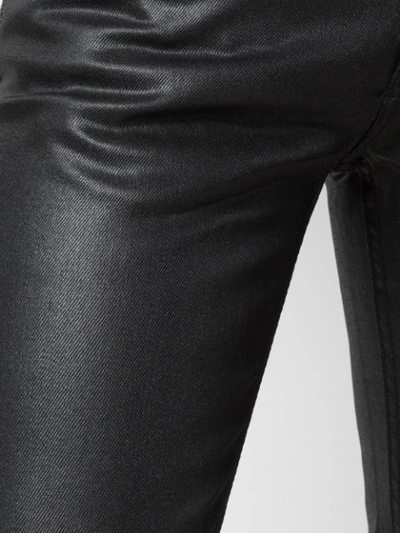 Shop Givenchy Shine Detail Skinny Trousers In Black