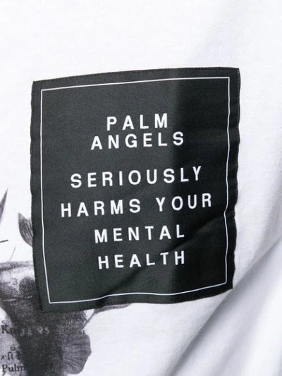 Shop Palm Angels Logo Graphic Patch T-shirt In White