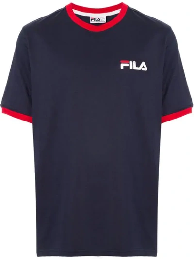 Shop Fila Small Logo T-shirt In Blue