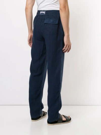 Vilebrequin Drawstring Track Trousers In Blue