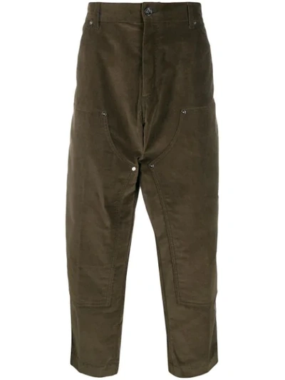 Shop Lc23 High Waist Wide-leg Trousers In Green