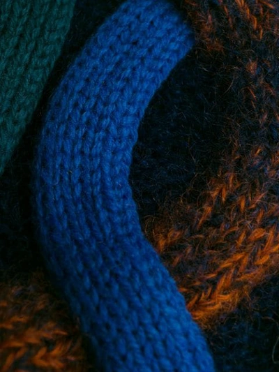 Shop Missoni Chunky Knit Jumper In Blue