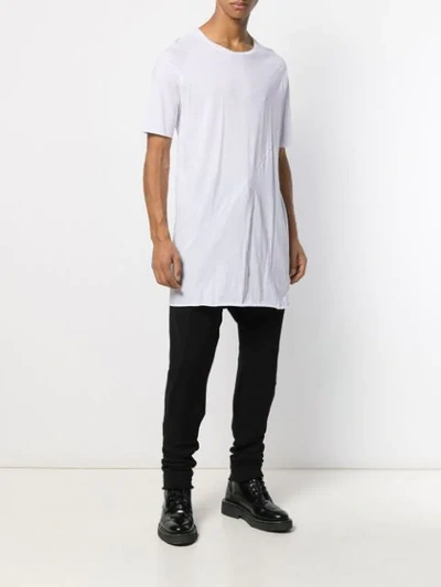 Shop Army Of Me T-shirt Mit Langem Schnitt In White