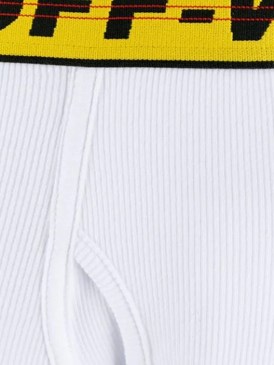 Shop Off-white Industrial Waistband Boxer Briefs In White