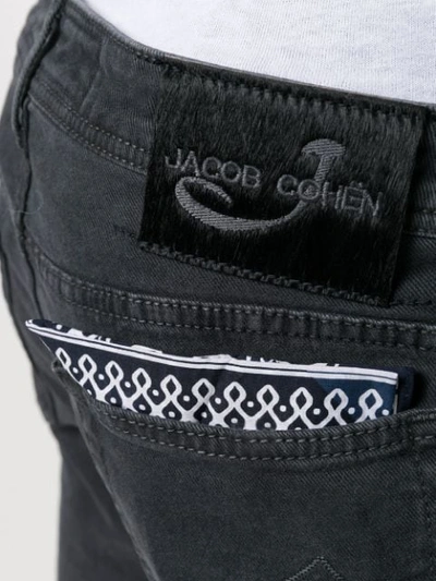 Shop Jacob Cohen Straight Leg Denim Jeans In Black