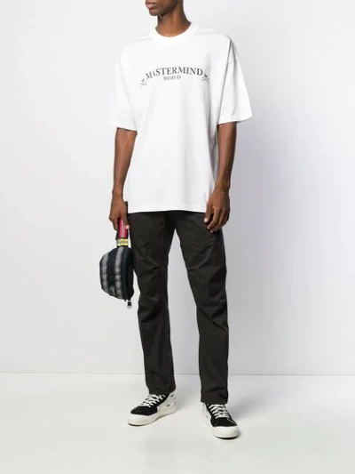 Shop Mastermind Japan Logo Print T-shirt In White