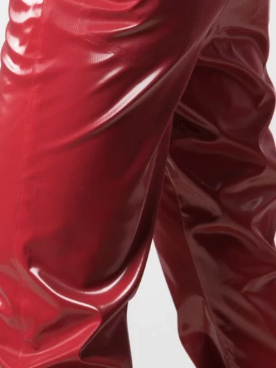 Shop Anton Belinskiy Heat Reactive Fabric Trousers In Red