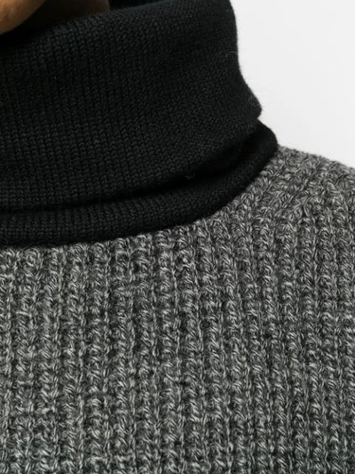 Shop Maison Margiela Roll Neck Sweater In 002f Grey