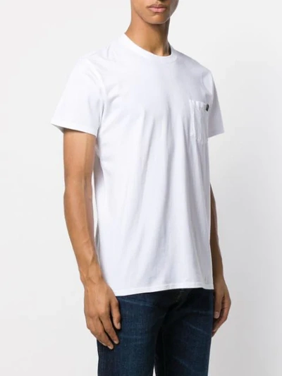Shop Edwin Short Sleeved Cotton T-shirt In White