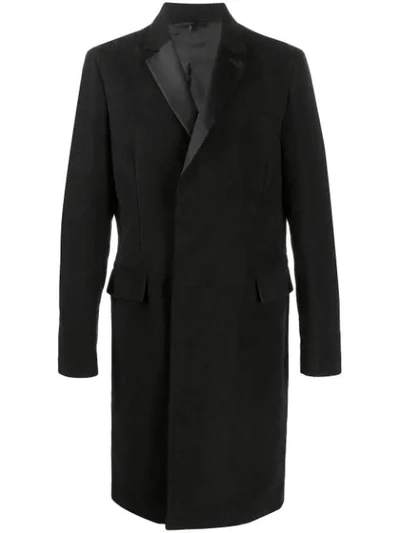 Shop Helmut Lang Single Breasted Coat In Black