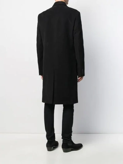 Shop Helmut Lang Single Breasted Coat In Black
