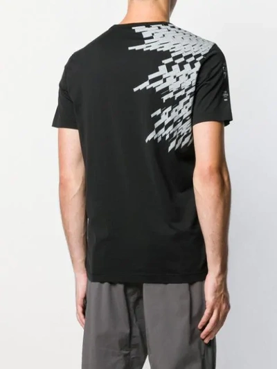 Shop Stone Island Shadow Project T-shirt Mit Grafischem Print In V0029 Black