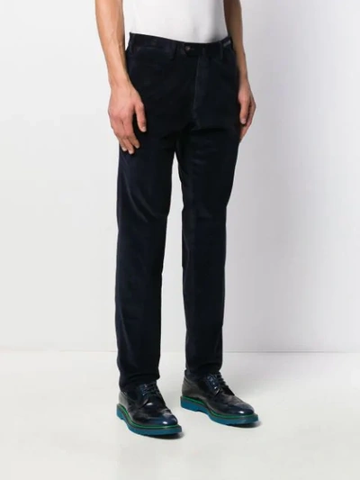 Shop Pt01 Graven Corduroy Trousers In Blue