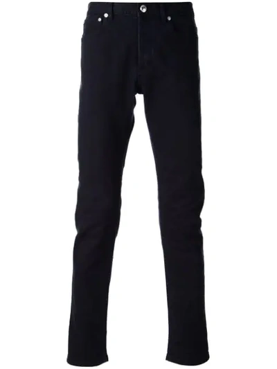 Shop Apc Standard Jeans In Blue