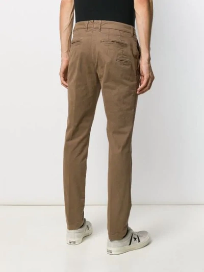 Shop Al Duca D'aosta Slim-fit Trousers In Brown