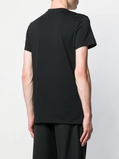 Shop Balmain Velvet Logo T-shirt - Black