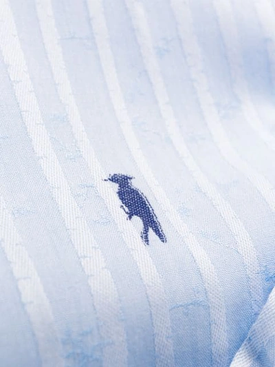 Shop Etro Woodpecker Slim-fit Shirt In Blue