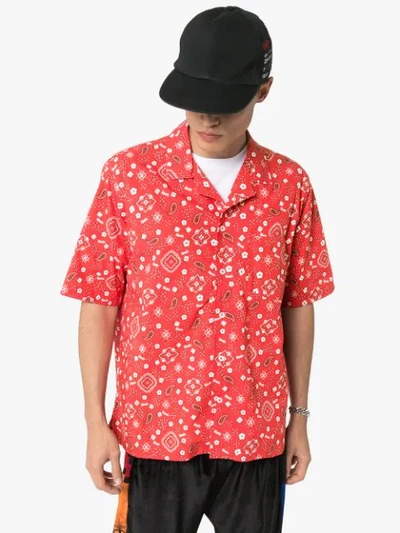 Shop Rhude Short Sleeve Shirt In Red