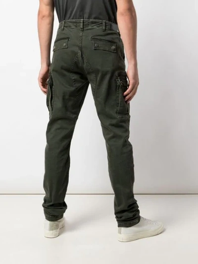 Shop Amiri Straight-leg Cargo Trousers In Green